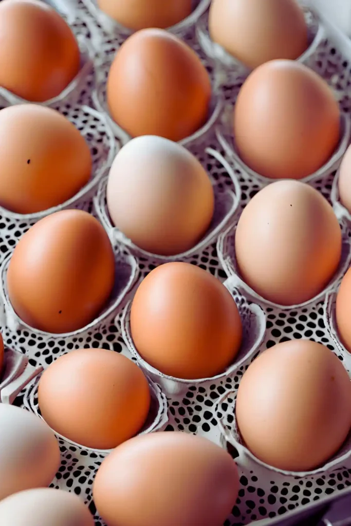 Air frying eggs in a basket