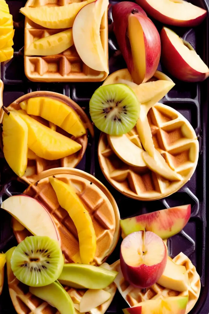 Cook fruits in a waffle maker