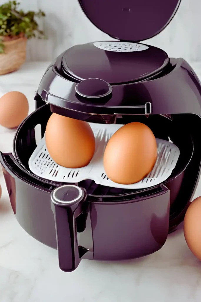 Air fryer safety while cooking eggs