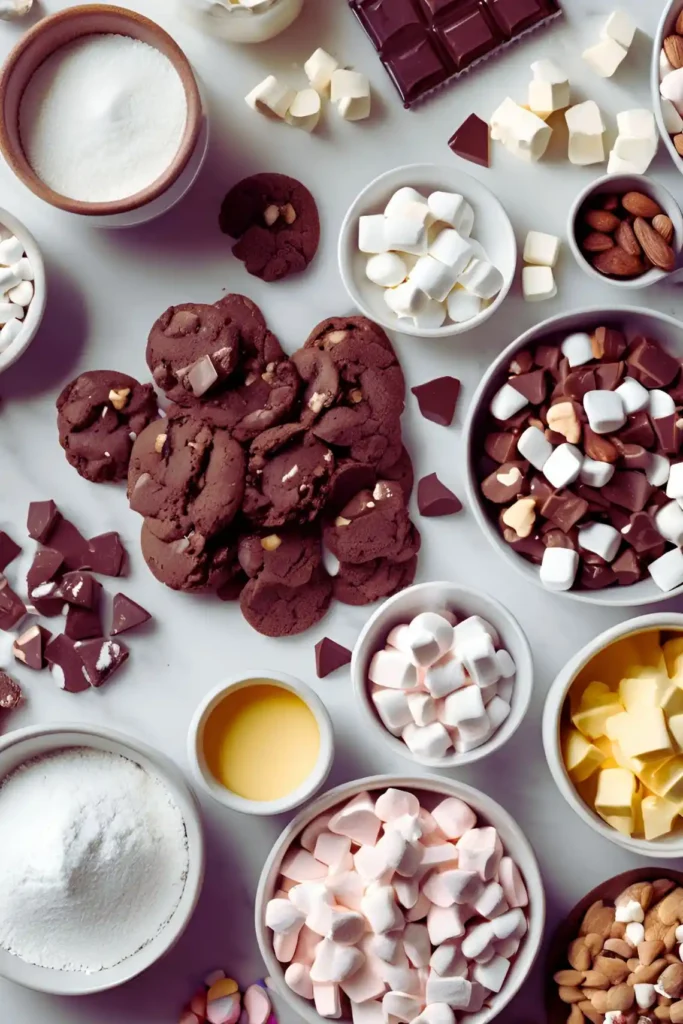 Rocky Road Cookie Ingredients