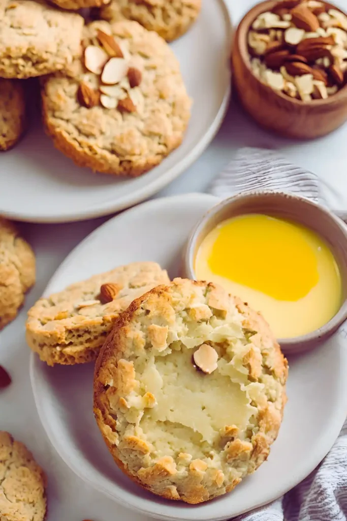 Low-carb sourdough biscuit recipe