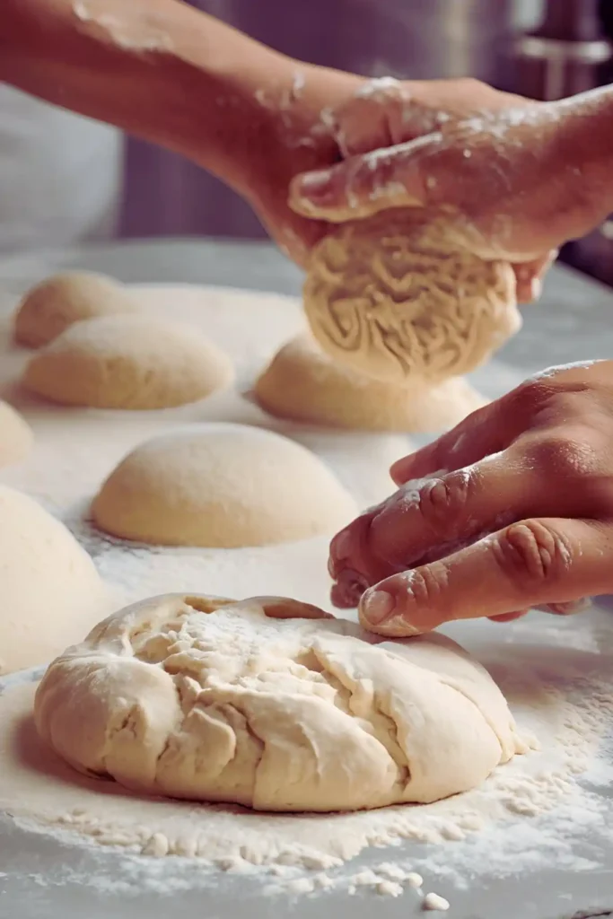 Making Sourdough Biscuit Dough