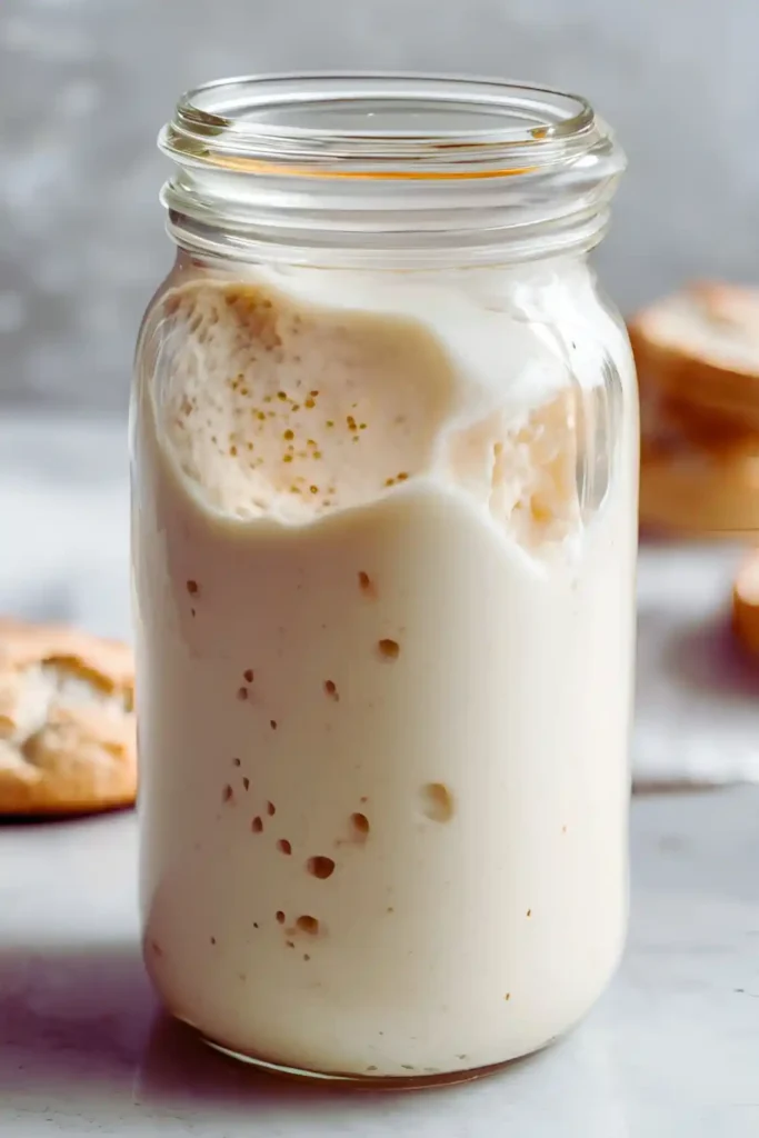 Fermentation process of sourdough dough