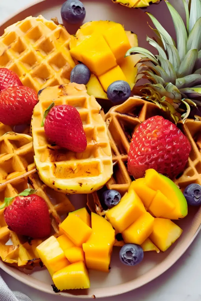 Creative fruit waffle recipes