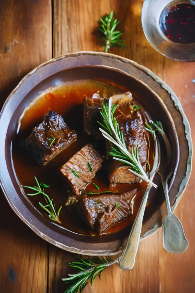 Braising Short Ribs Process