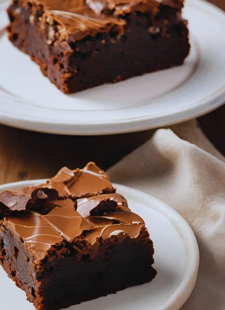 Types of brownies on a plate