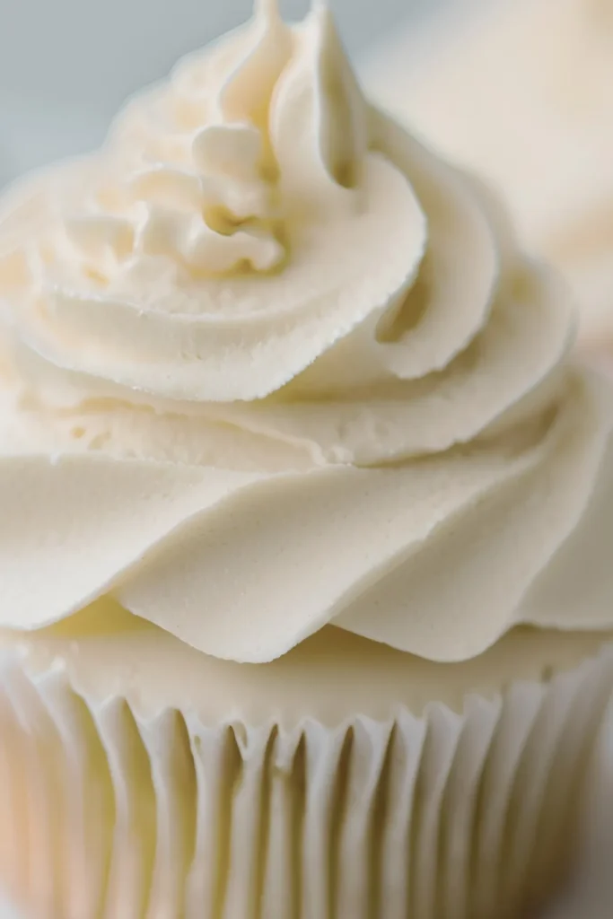 Close-up of Butter Icing and Buttercream Textures