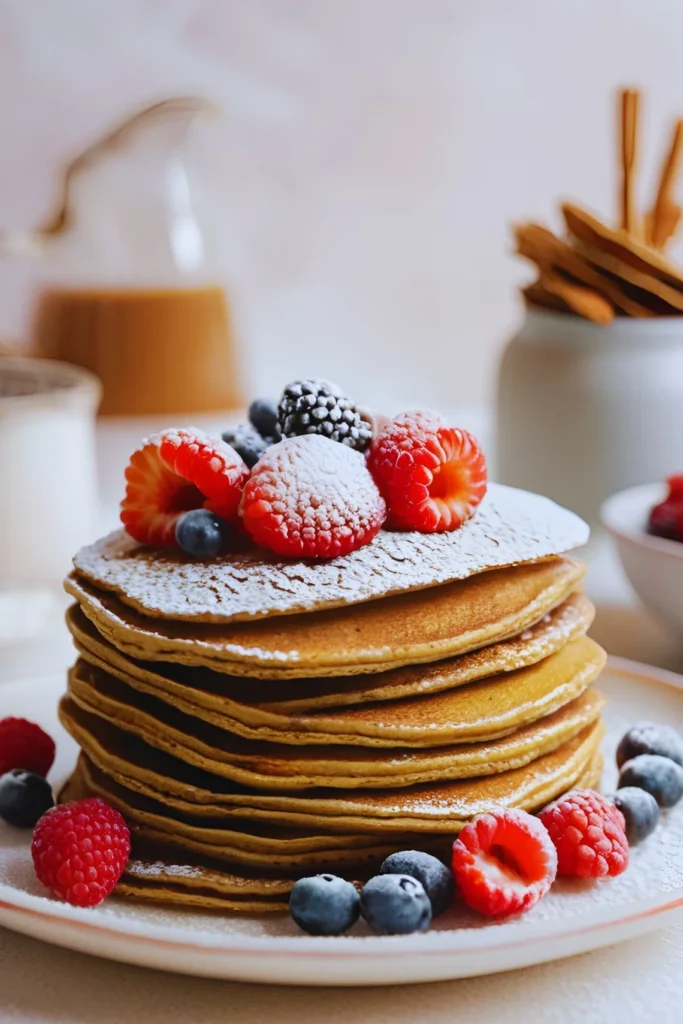 Plate of Gingerbread Pancakes