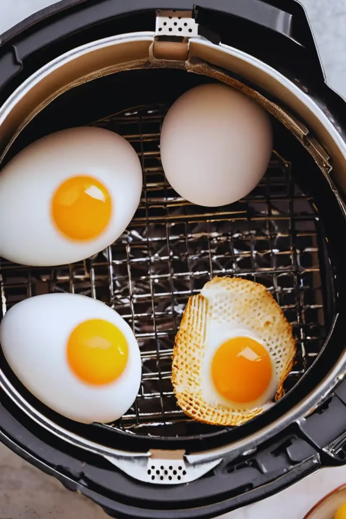 Cracked egg air fryer