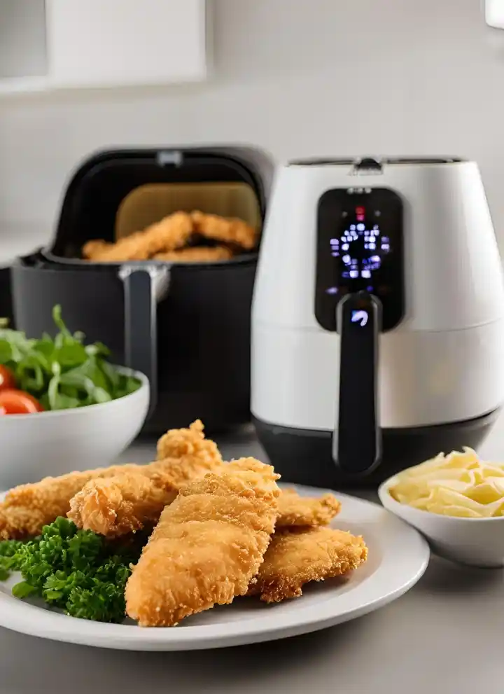 Breading in an air fryer