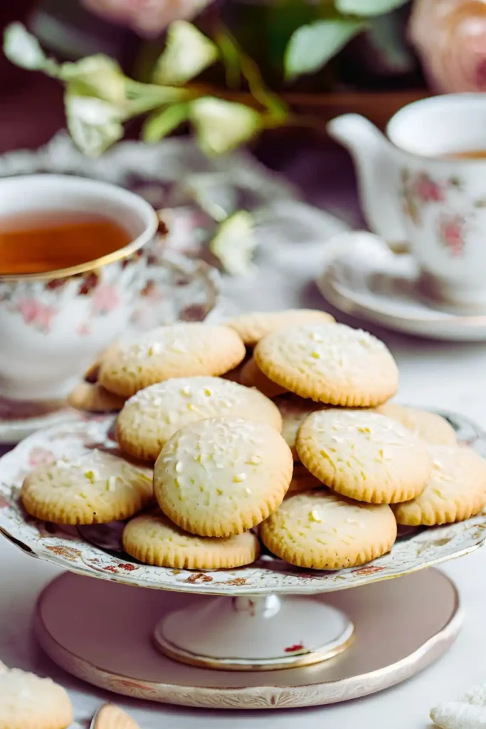 Soft sour cream cookies on display