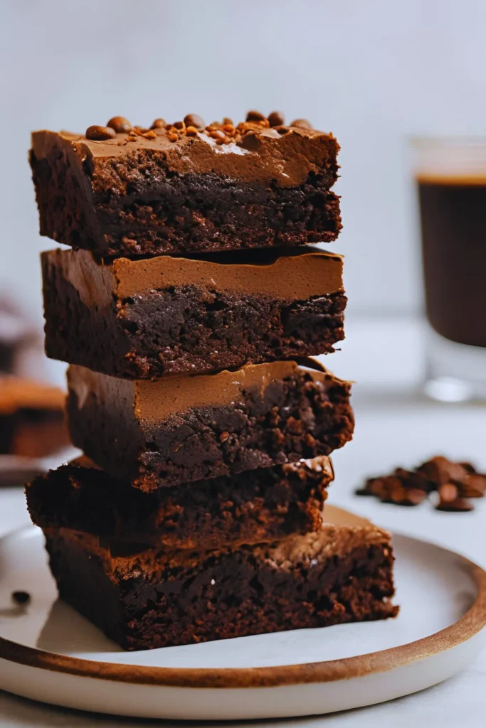 Gourmet espresso brownies