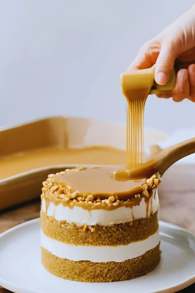 Moistening a dry peanut butter cake