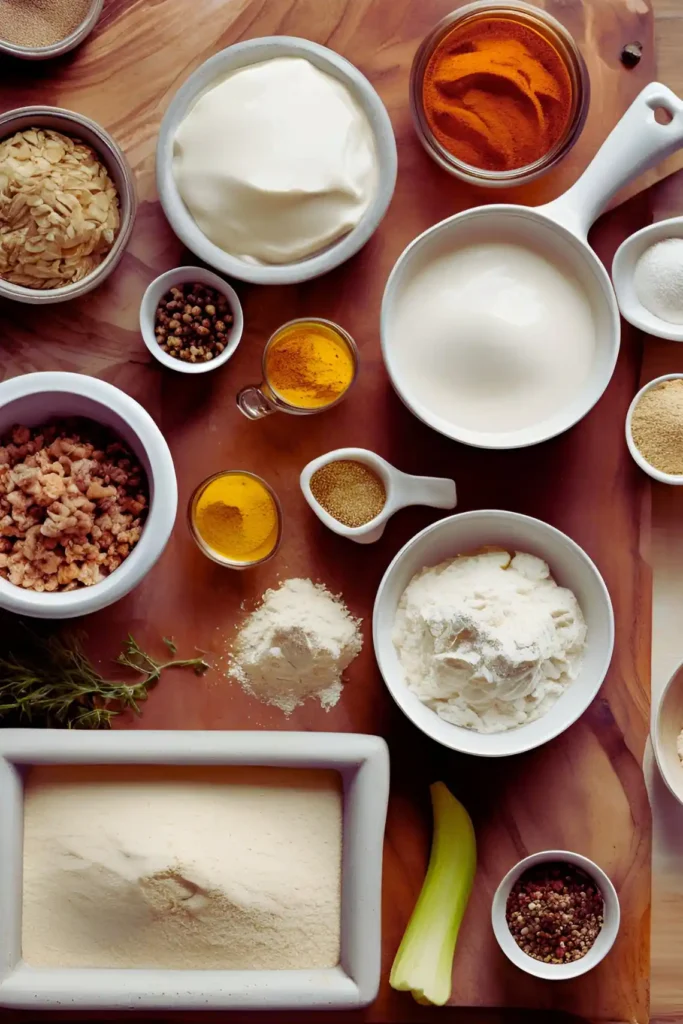 Ingredients for air fryer fried chicken