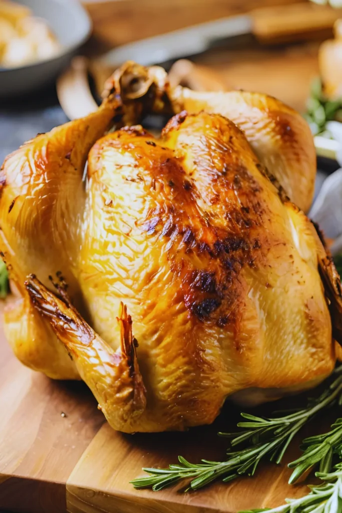 Air fryer roasting chicken