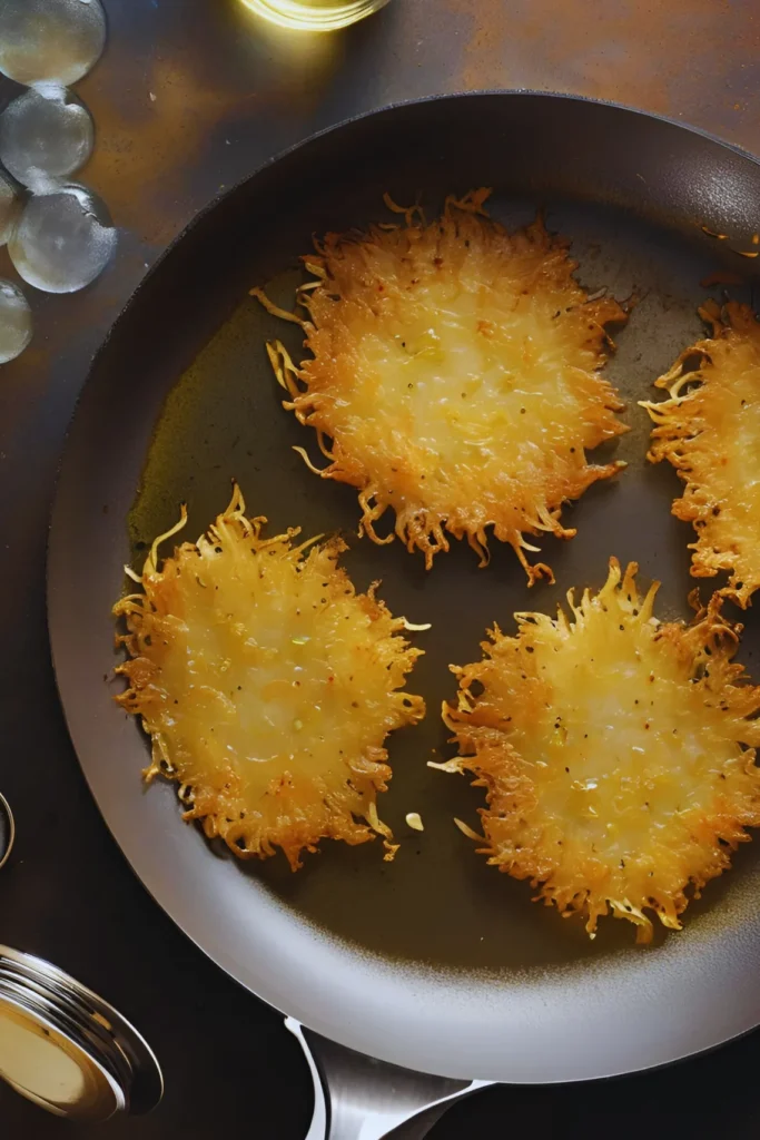 Frying Latkes in Oil