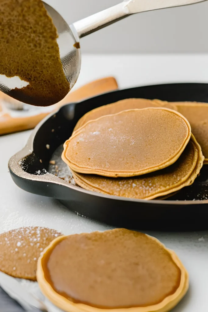 Cooking Gingerbread Pancakes