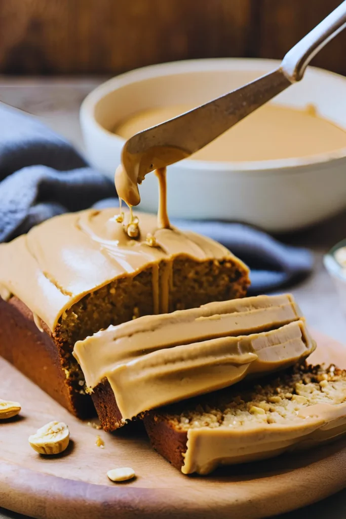 Peanut butter banana loaf cake