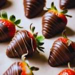 How to get chocolate to stick to strawberries