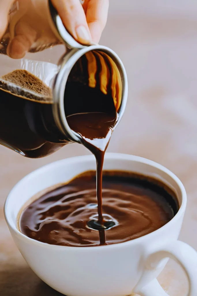 Coffee-infused batter for brownies