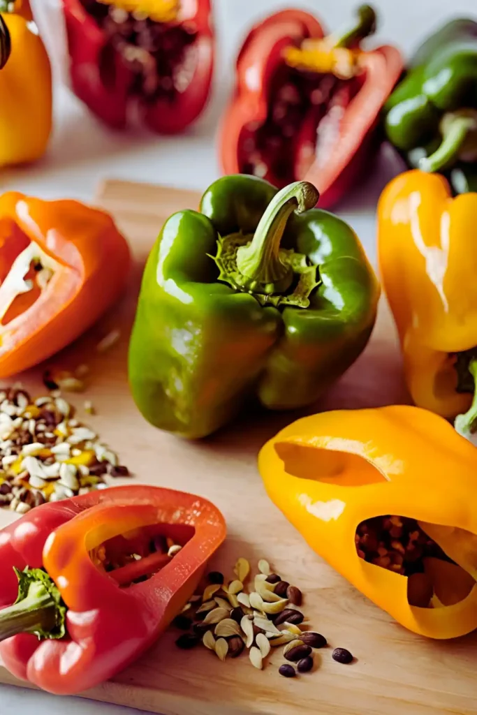 Preparing stuffed peppers