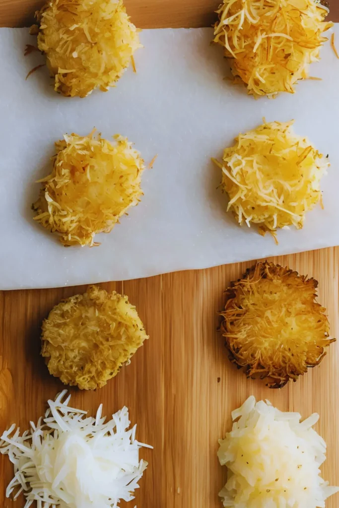 Different types of hash browns for air frying