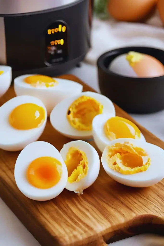 Soft-boiled eggs in air fryer