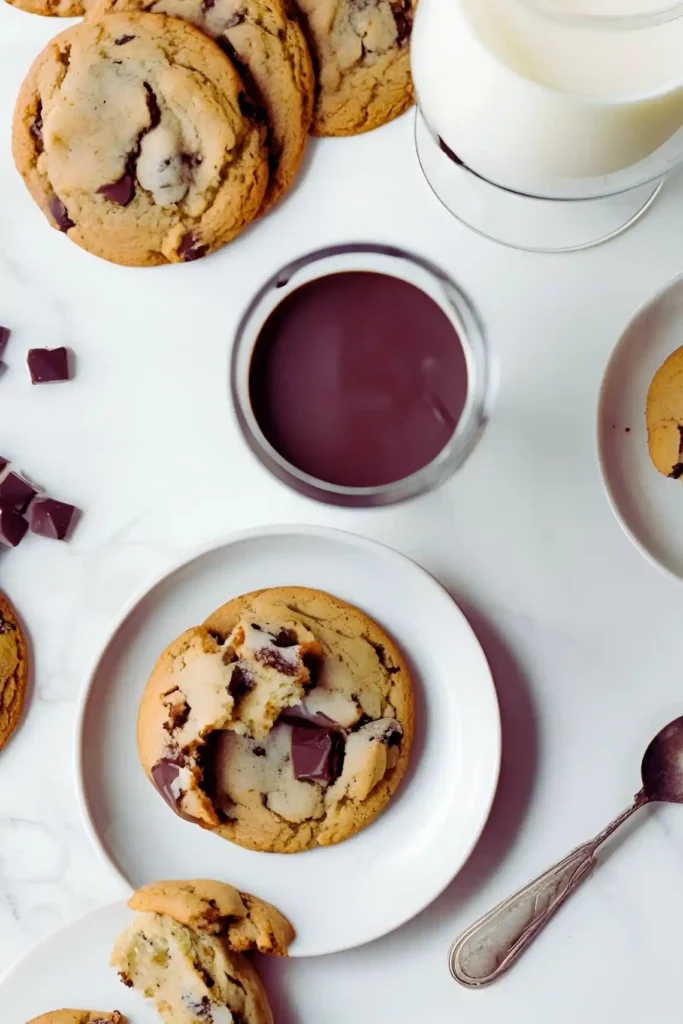 Chocolate chip cookies made with sour cream