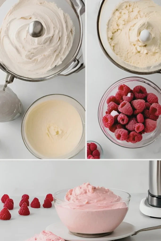 Making Raspberry Buttercream