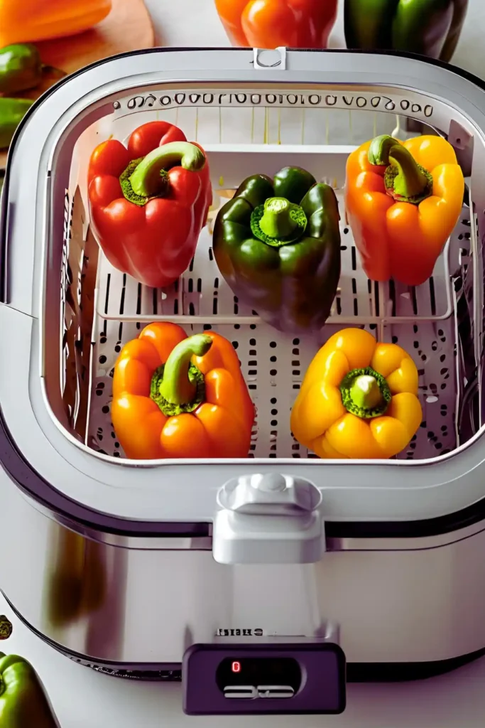 Steps to reheat stuffed peppers