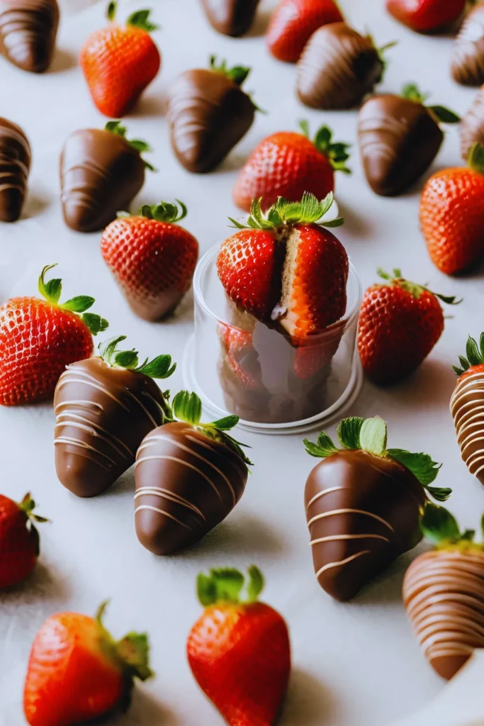 Properly stored chocolate-covered strawberries