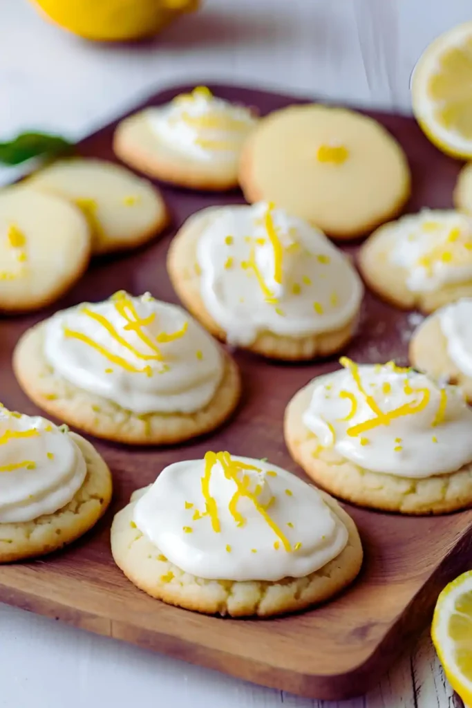 Sour cream cookies with tangy icing