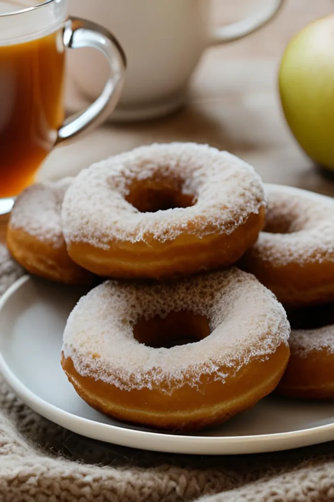 Apple cider donuts with coffee and apple cider pairing